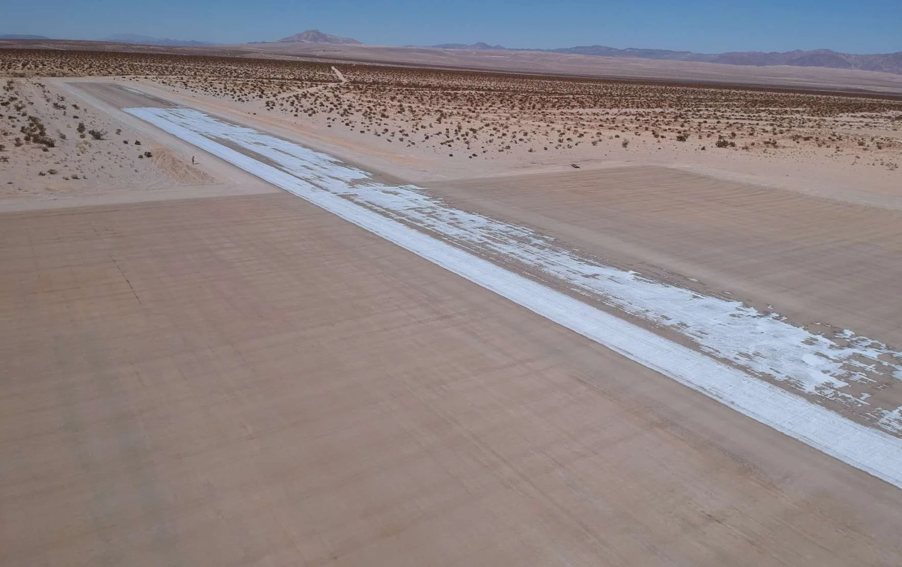 Aerial view — stabilized surface