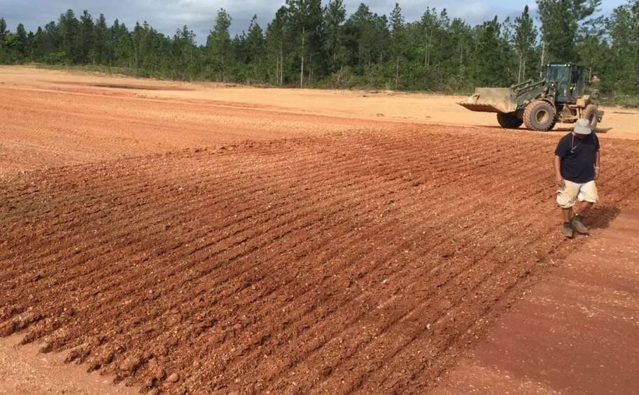 Mocoron airfield in Honduras — LL-TEQ stabilized surface built by SPMAGTF-SC