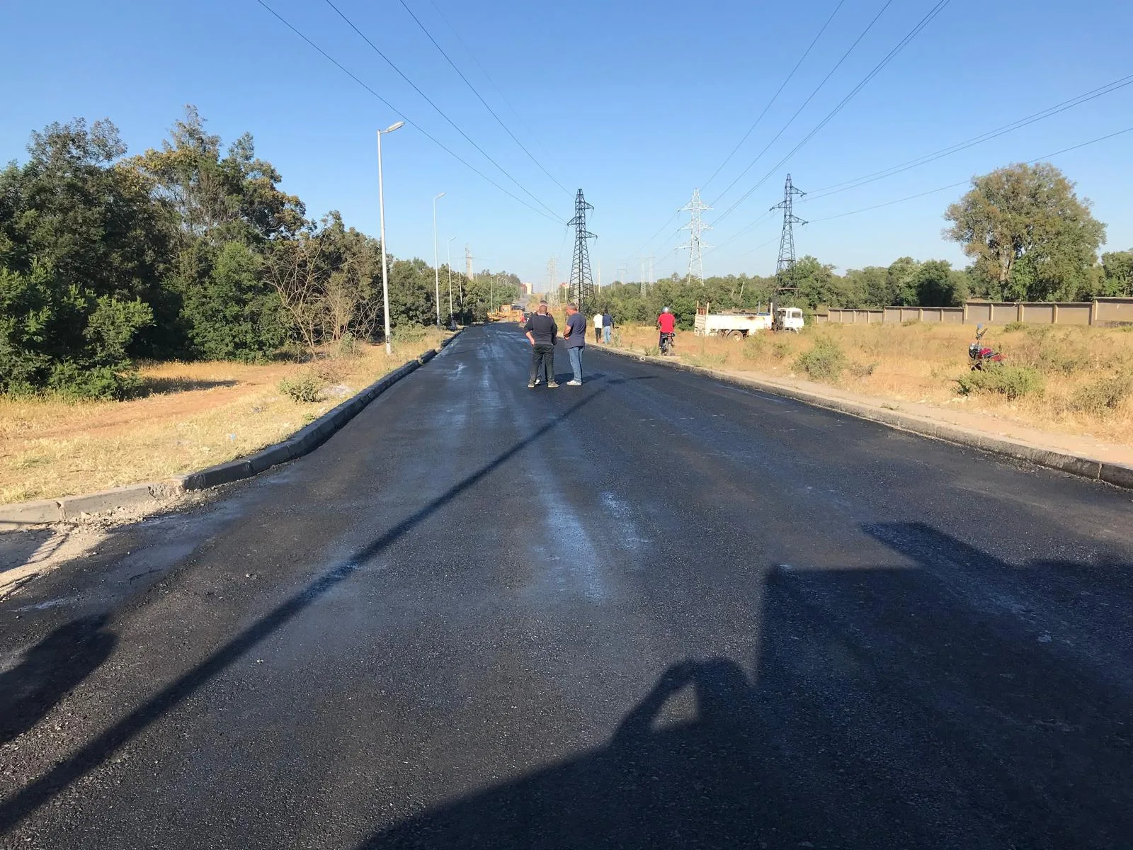 Finished LL-TEQ road surface showing durability