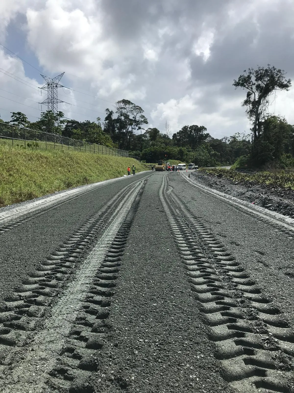 Road surface after LL-TEQ treatment