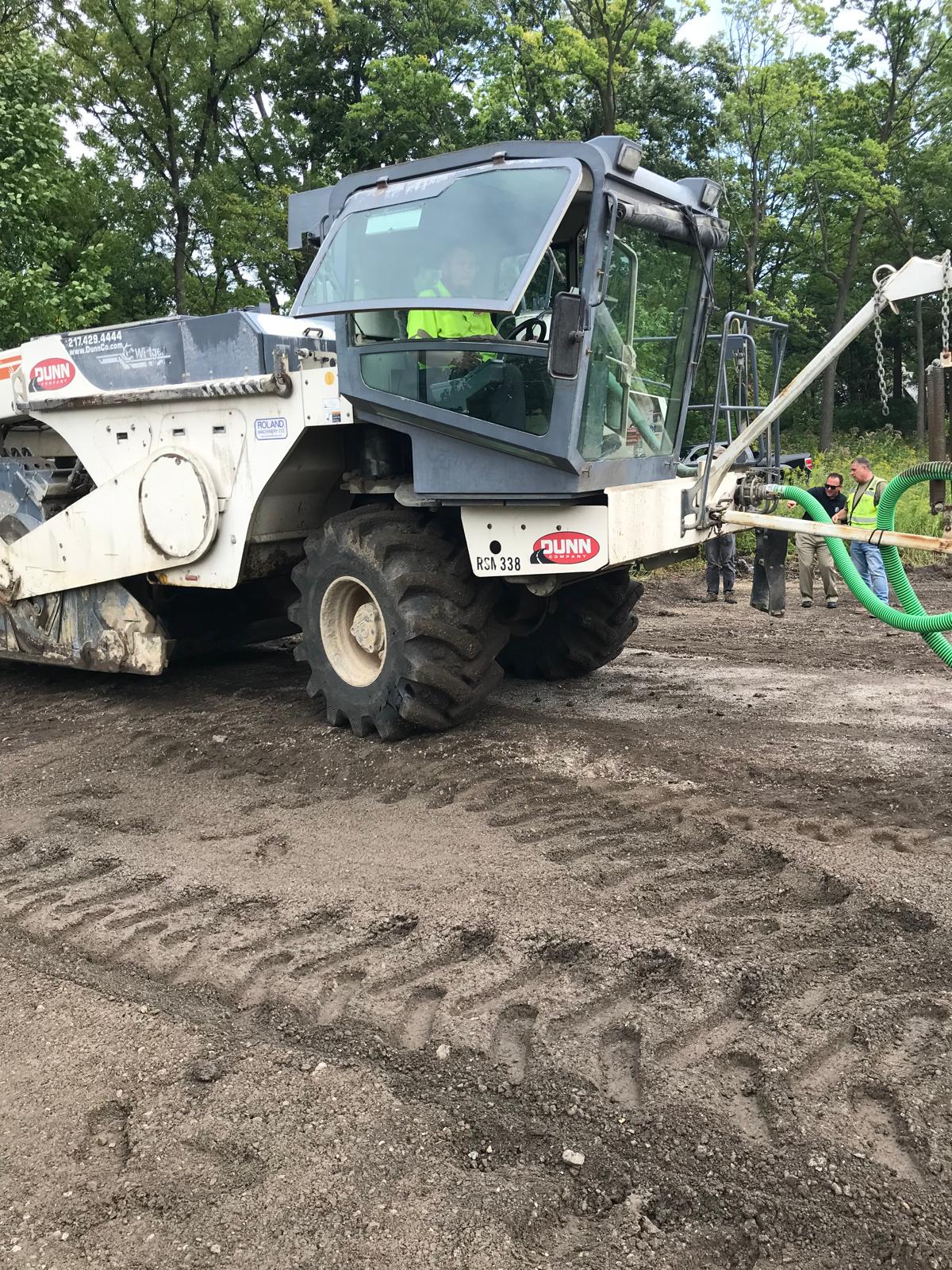 LL-TEQ reclaimer with water supply — in-place polymer integration